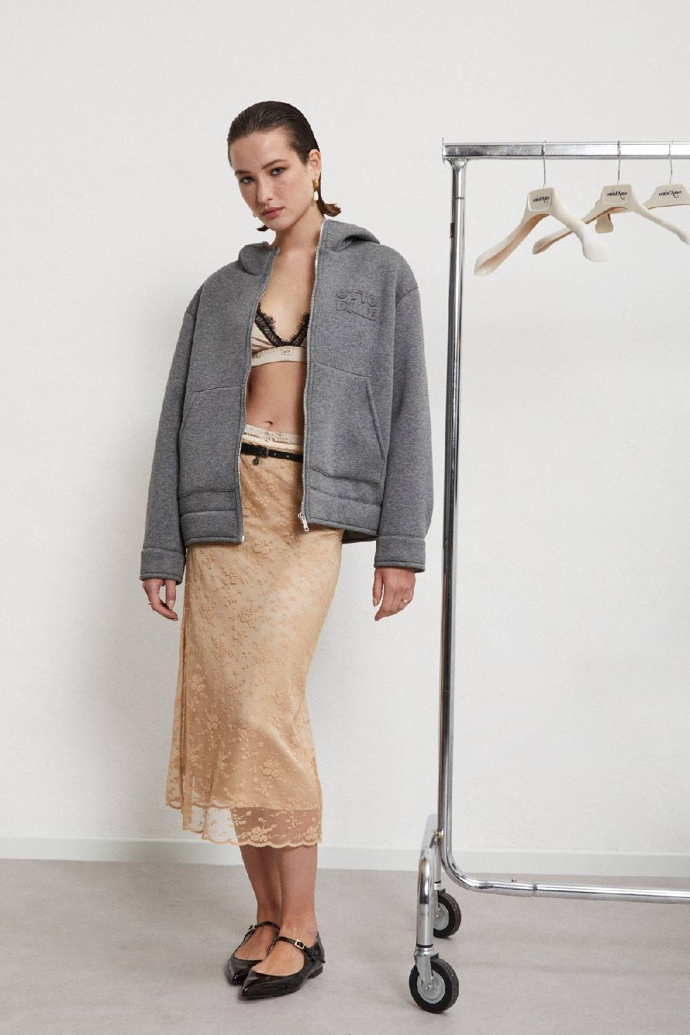 Ottod'Ame Jacket With Embroidery And Hood