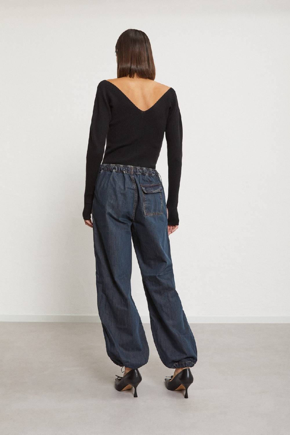 Ottod'Ame Jeans Cargo With Drawstring