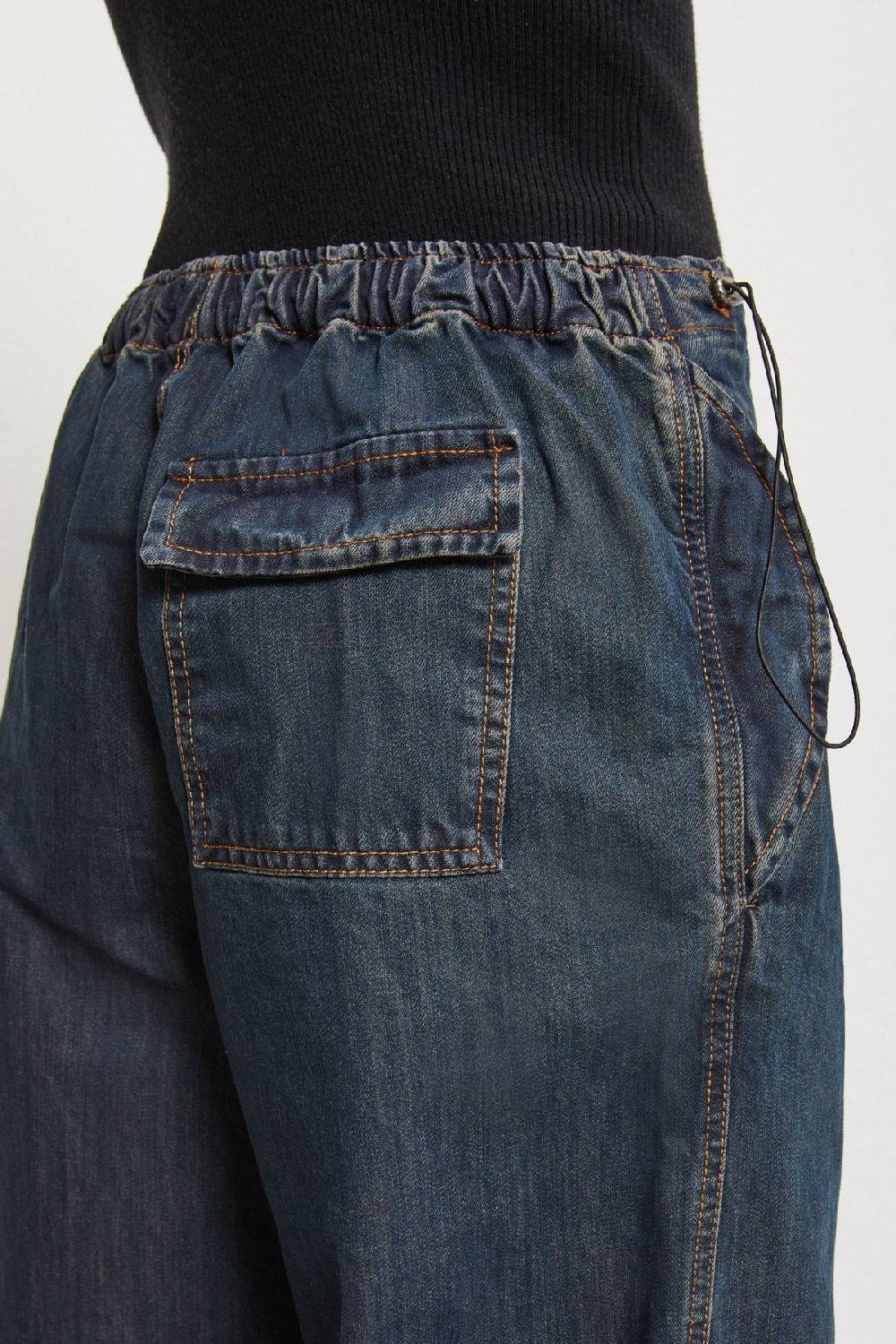 Ottod'Ame Jeans Cargo With Drawstring