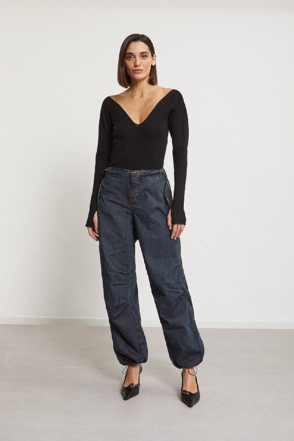 ottod'Ame Jeans Cargo with drawstring