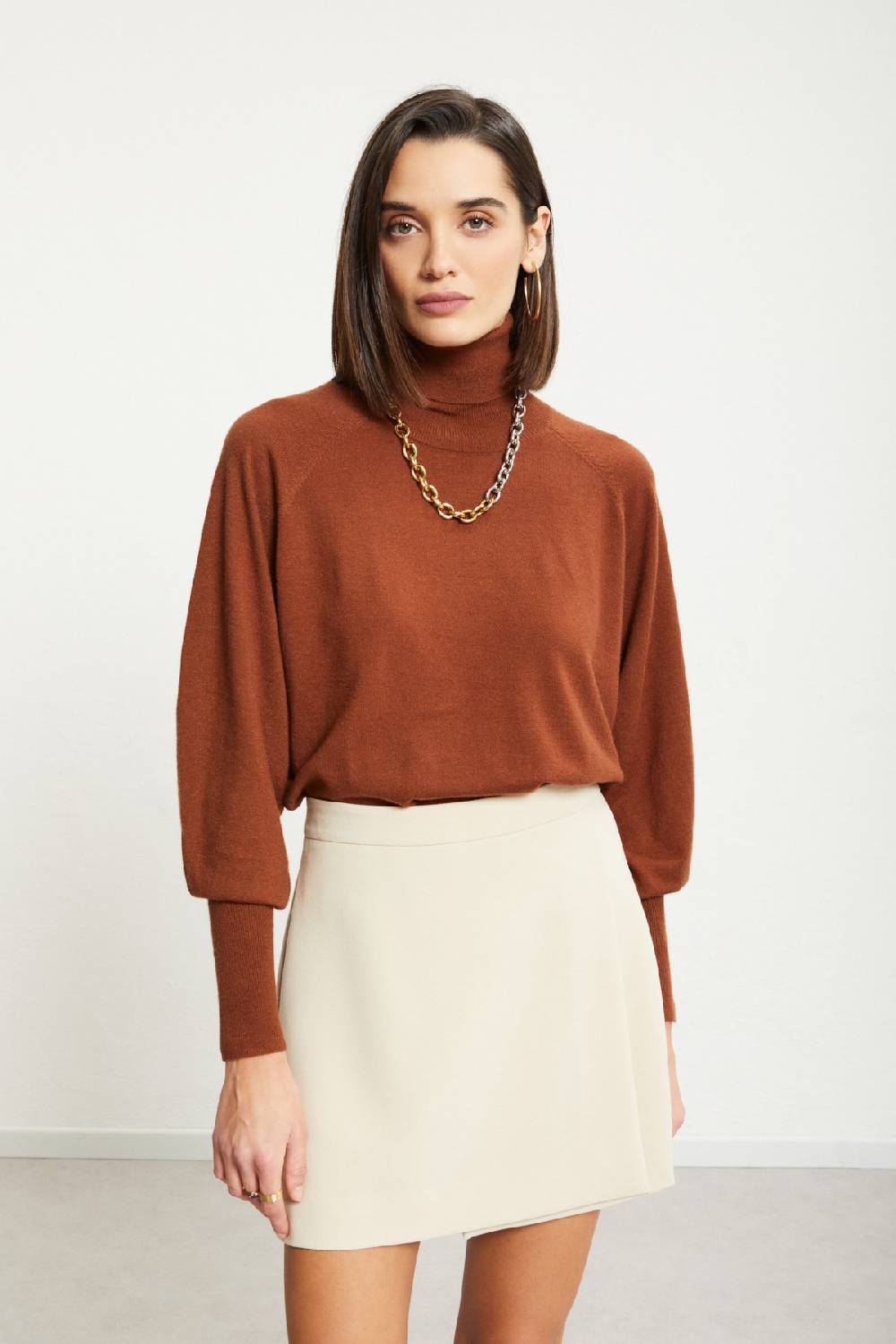 Ottod'Ame Jumper With Balloon Sleeves