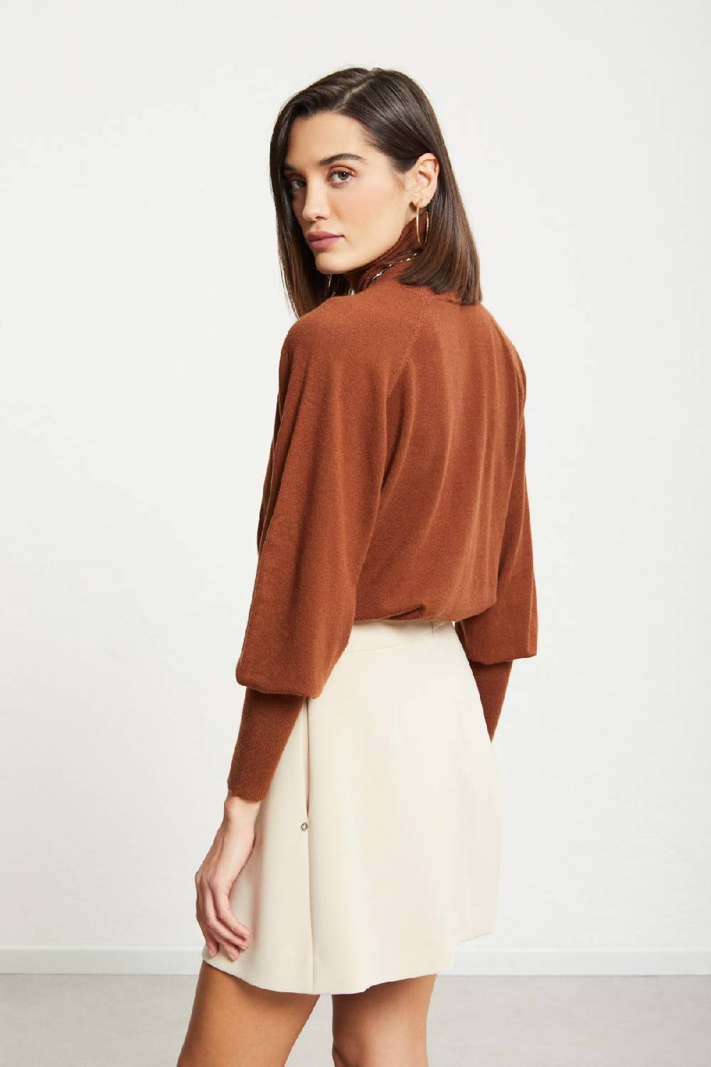 Ottod'Ame Jumper With Balloon Sleeves