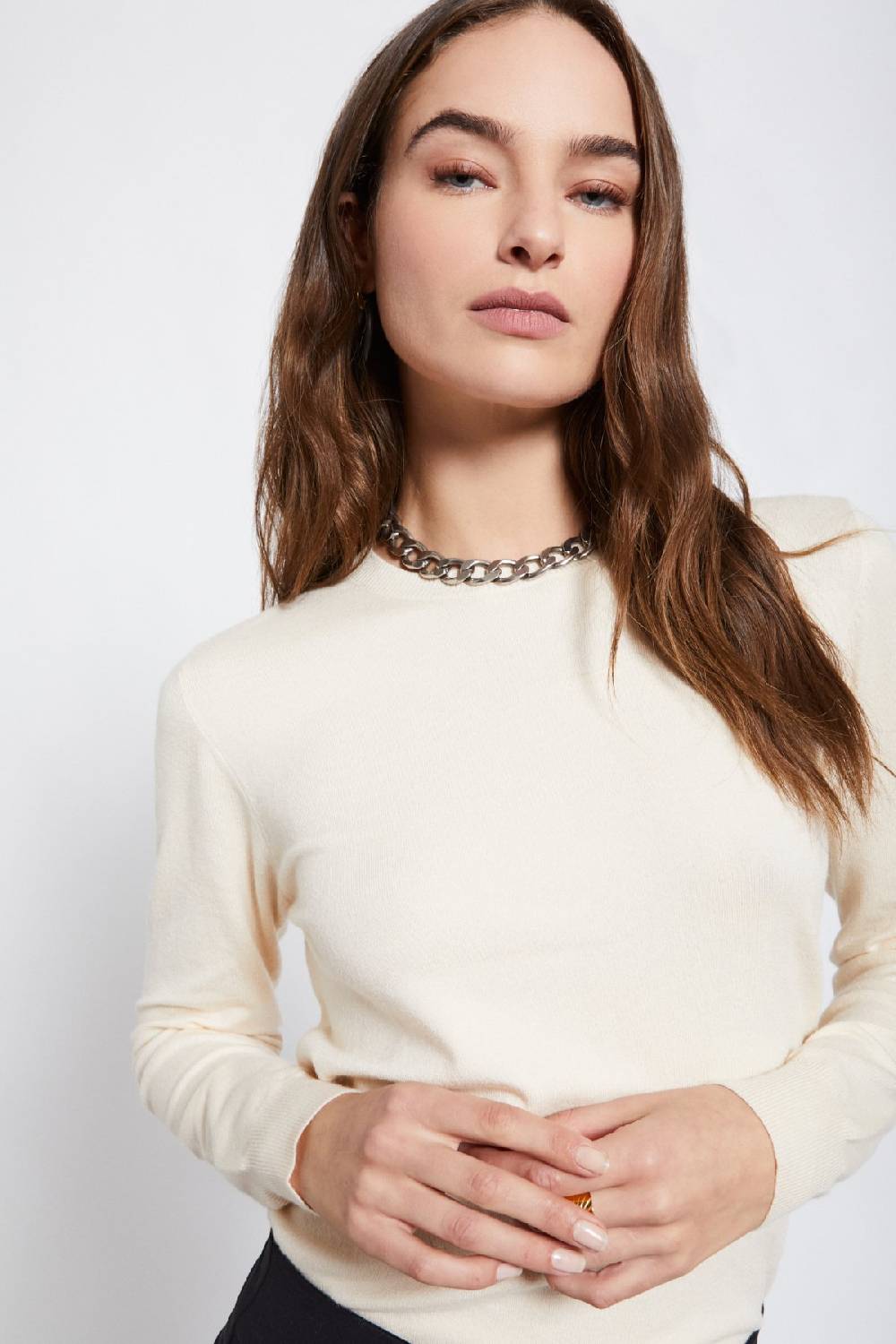 Ottod'Ame Jumper With Rounded Neck