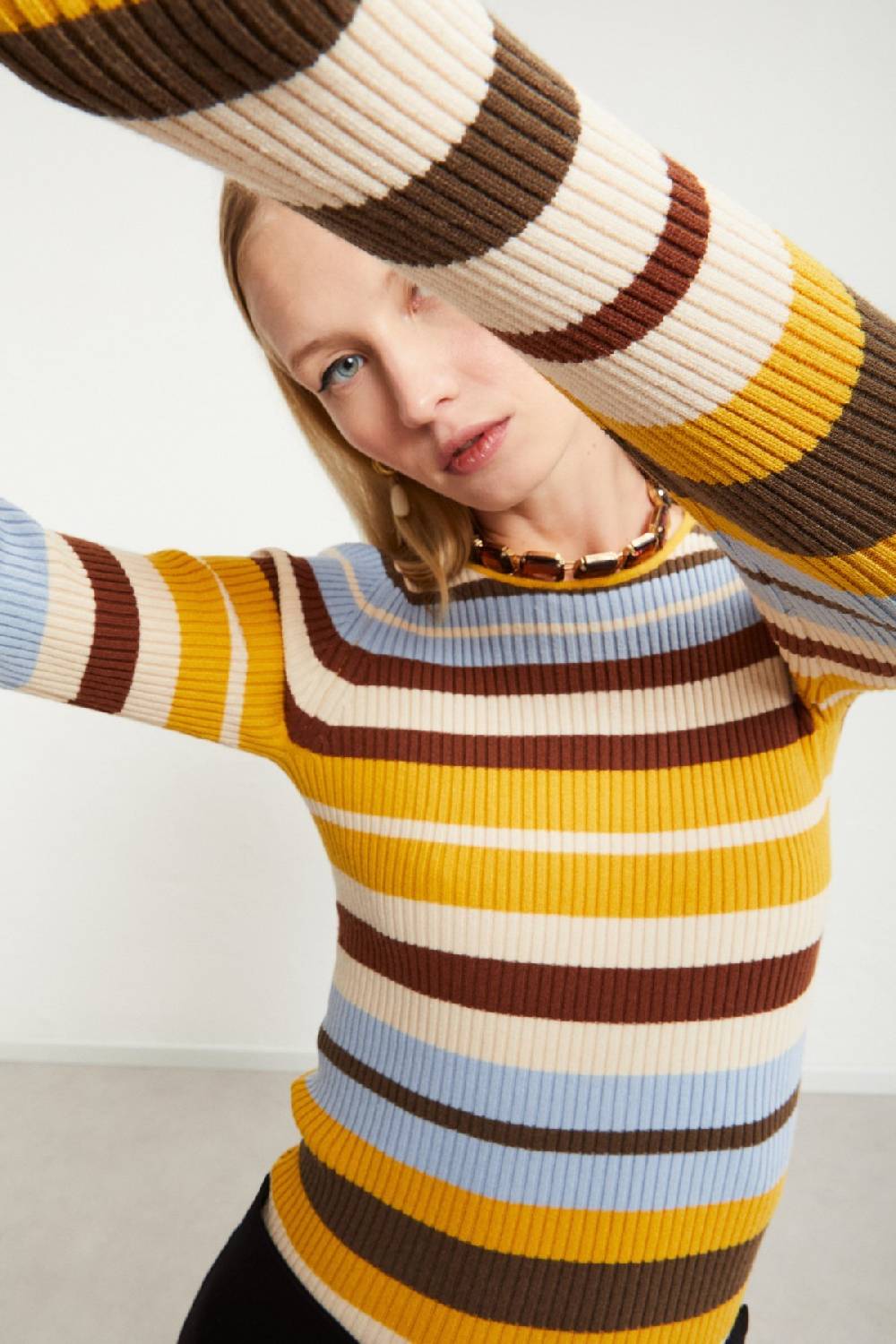 Ottod'Ame Jumper With Stripes