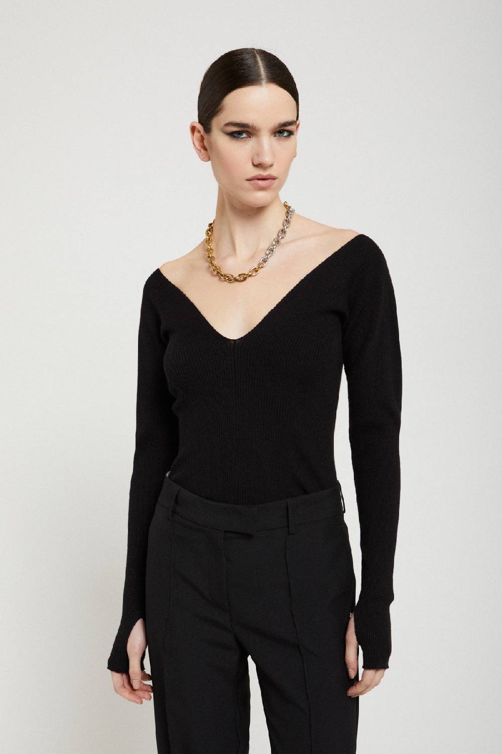Ottod'Ame Jumper With V-neck