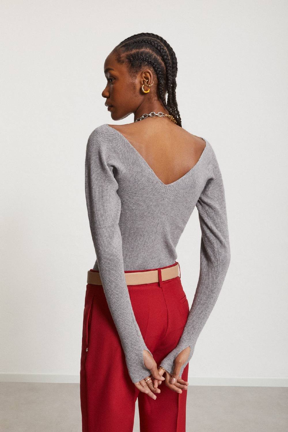Ottod'Ame Jumper With V-neck