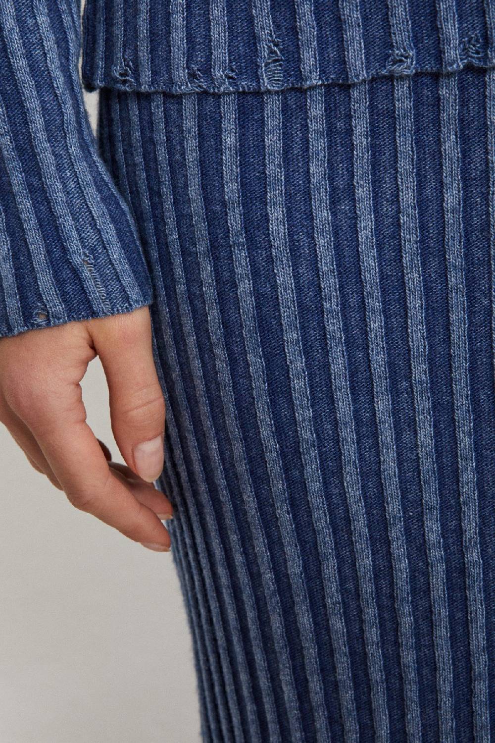 Ottod'Ame Knitted Ribbed Skirt