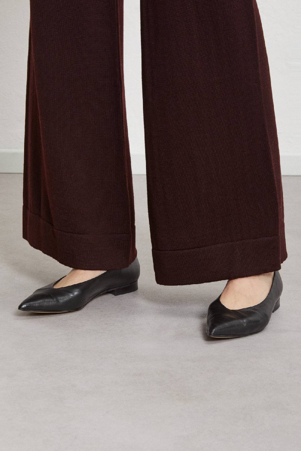 Ottod'Ame Leather Ballet Flat Mules