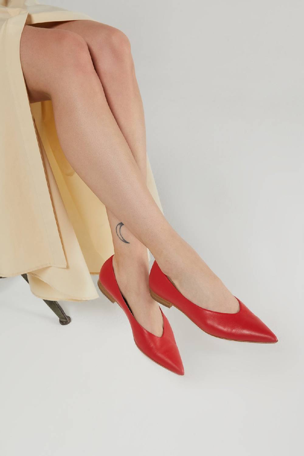 Ottod'Ame Leather Ballet Flats