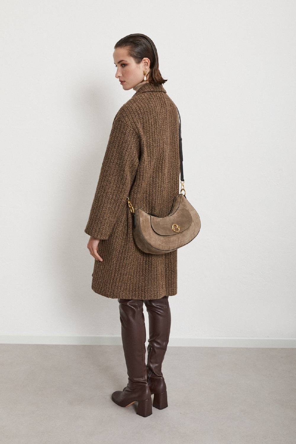 Ottod'Ame Leather Belly Maxi Bag