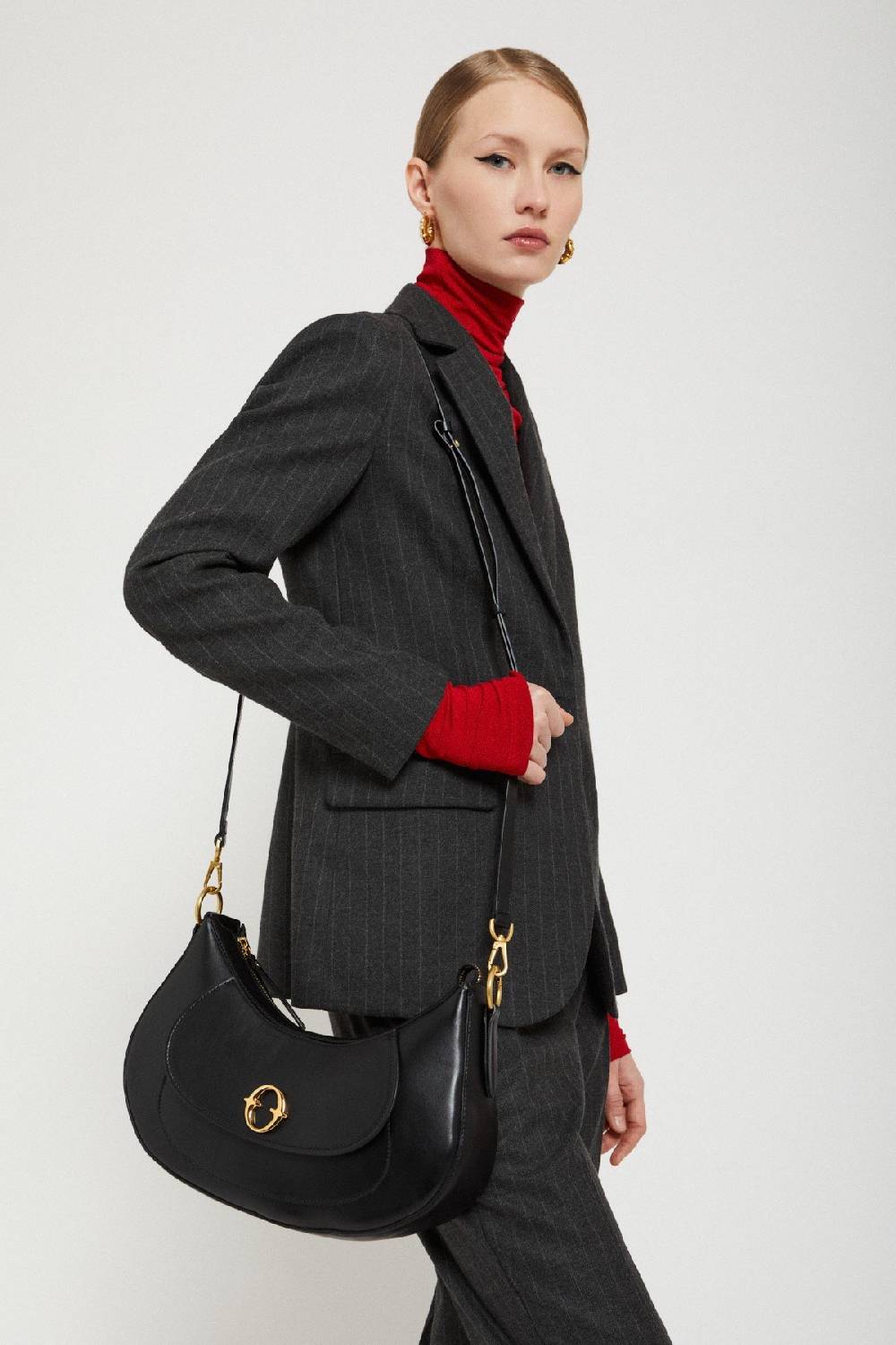 Ottod'Ame Leather Belly Maxi Bag