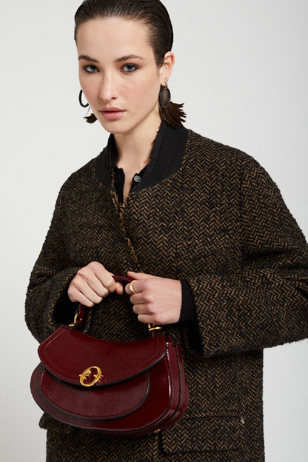 Ottod'Ame Leather Belly Mini Bag