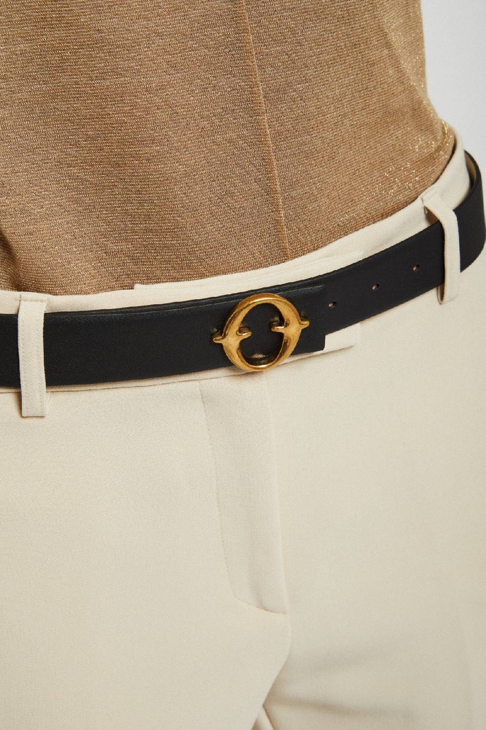 Ottod'Ame Leather Belt With Buckle