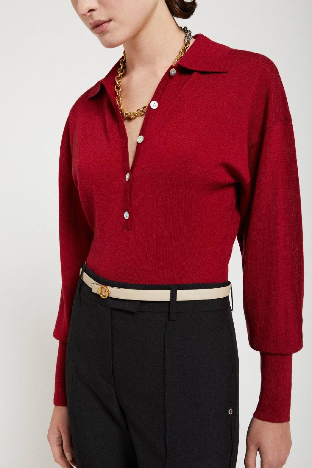 Ottod'Ame Leather Belt With Buckle