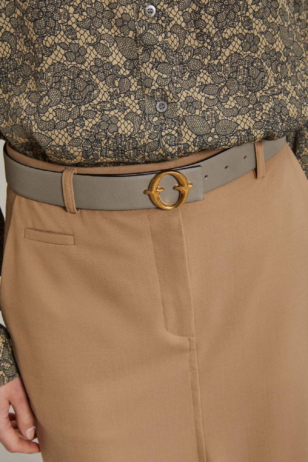 Ottod'Ame Leather Belt With Bukle