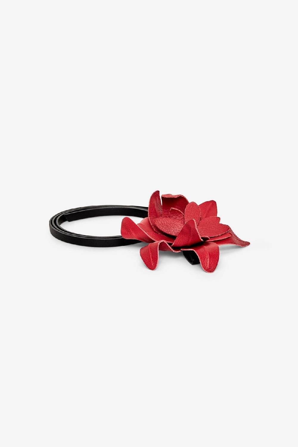 ottod'Ame Leather belt with flower