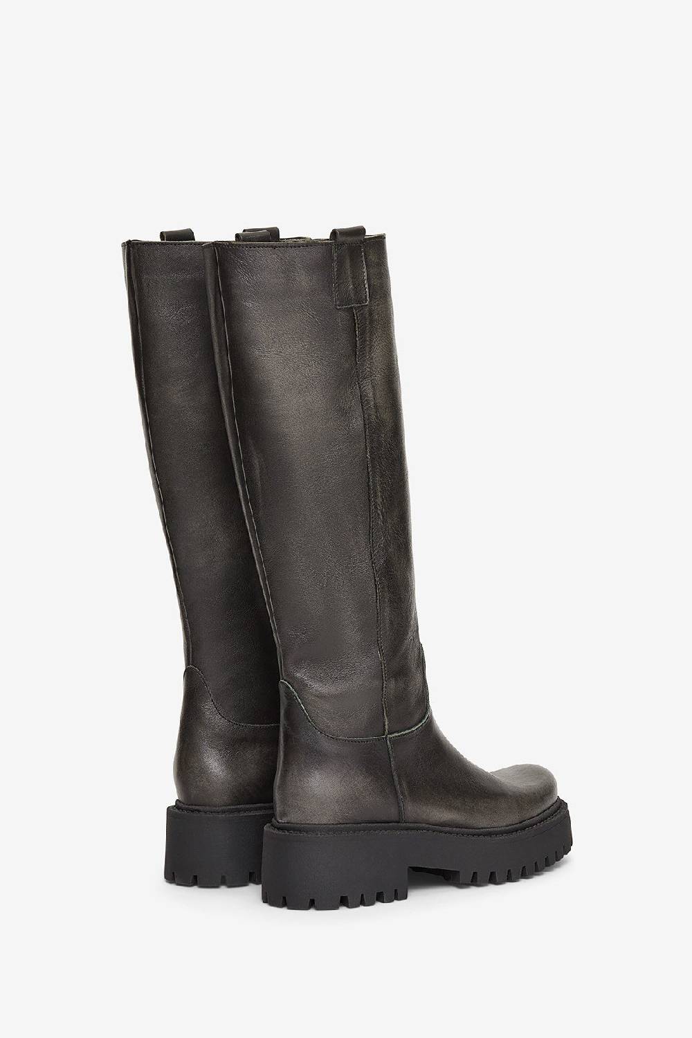 Ottod'Ame Leather Biker With Rubber Sole