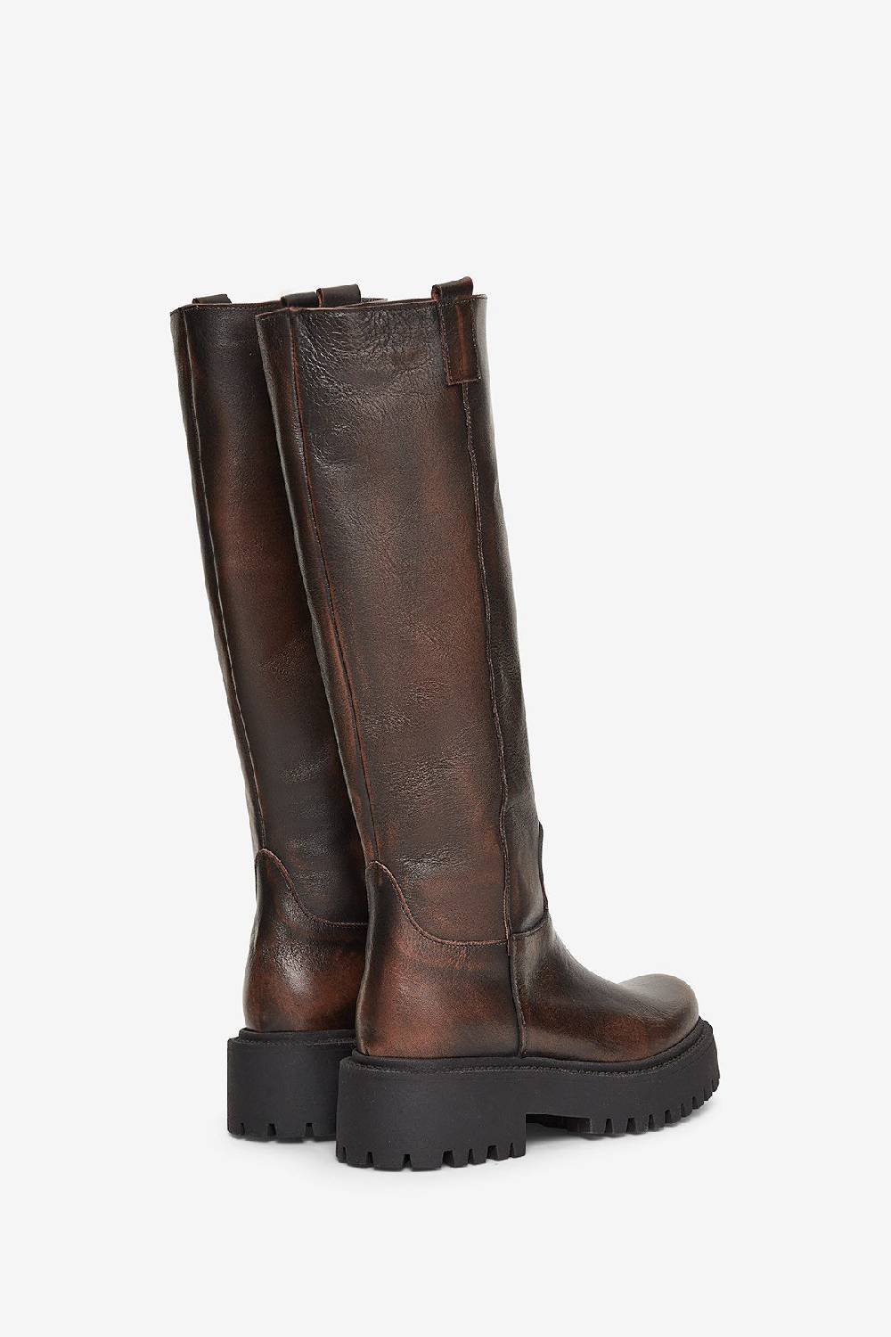 Ottod'Ame Leather Biker With Rubber Sole