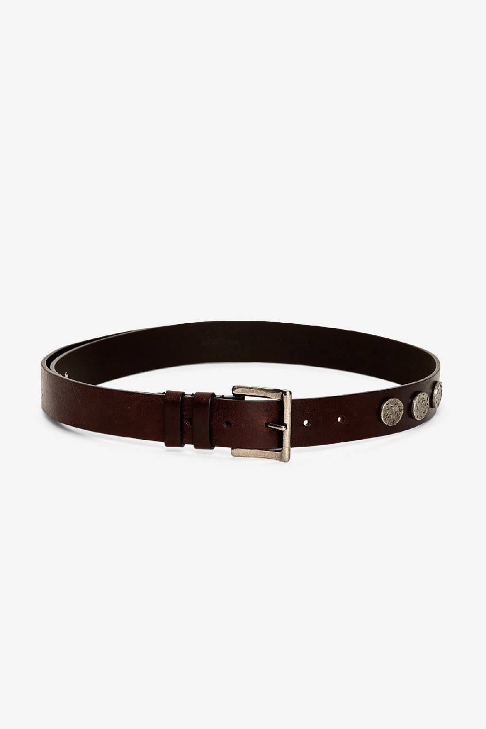 Ottod'Ame Leather High Belt With Studs