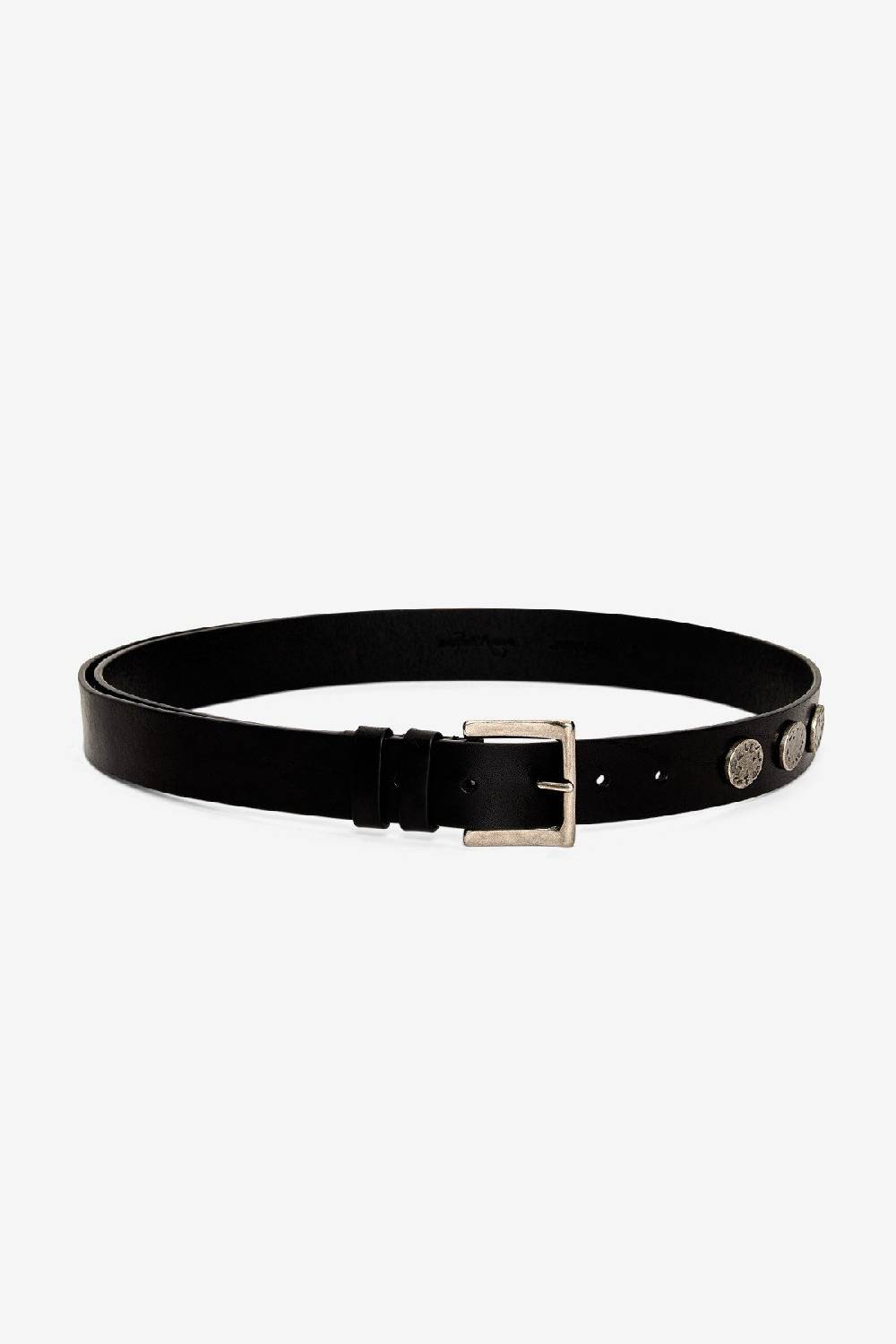 Ottod'Ame Leather High Belt With Studs