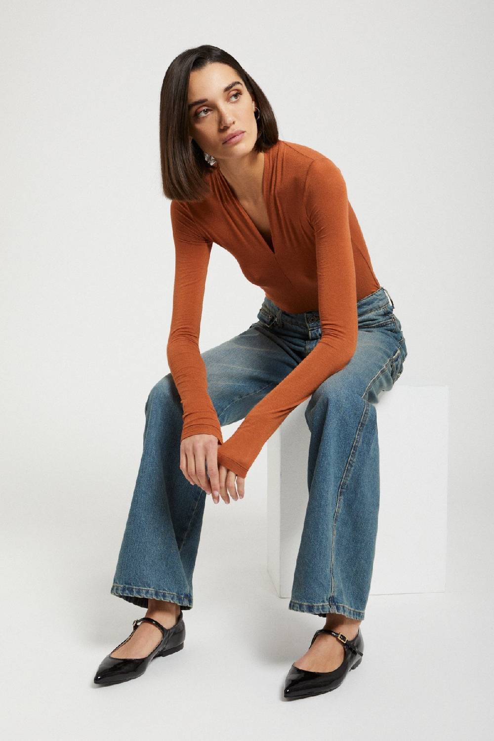 Ottod'Ame Leather Mary Jane With Low Heel