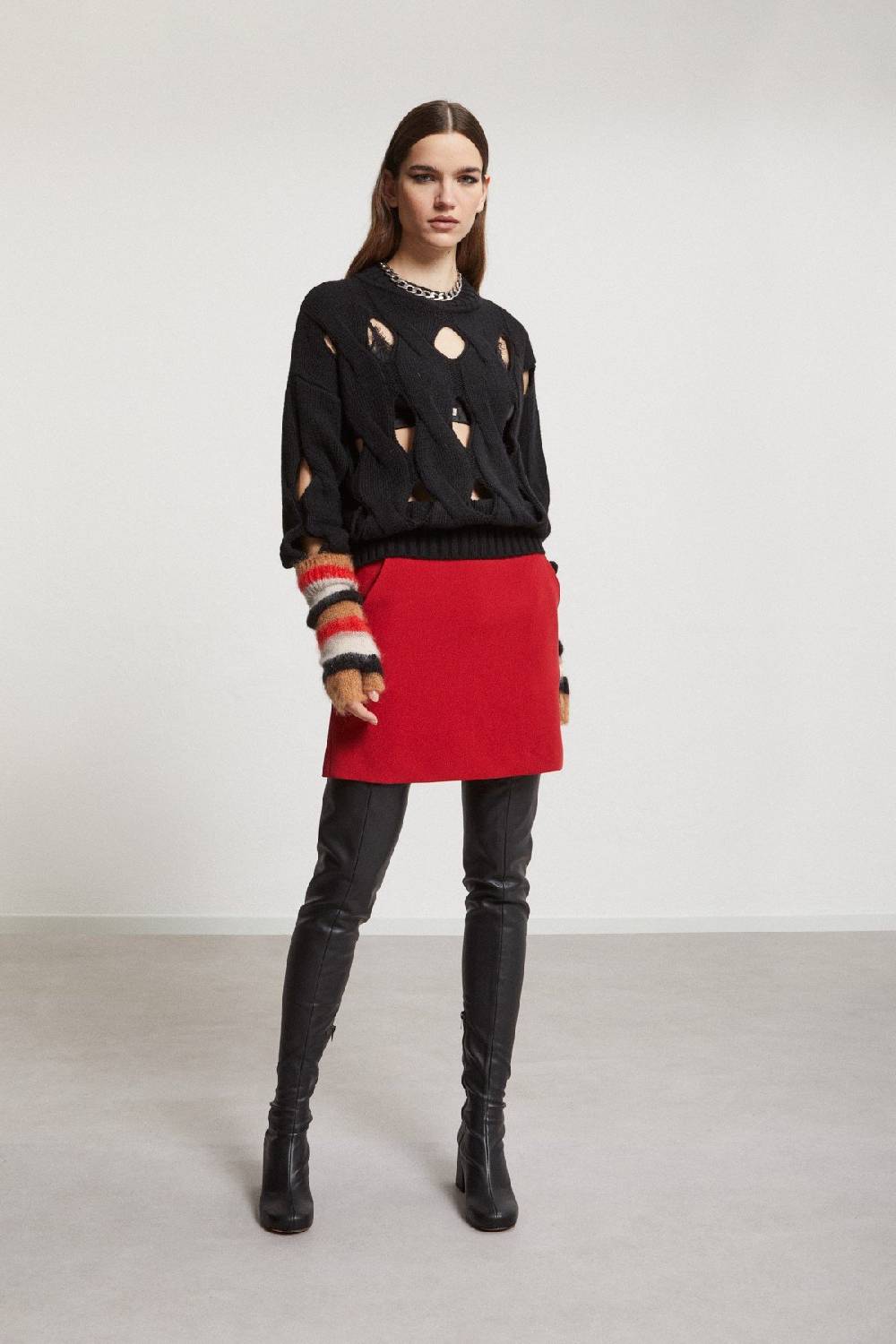 Ottod'Ame Leather Over-the-knee Boots