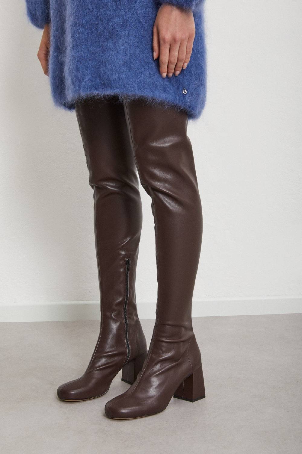 Ottod'Ame Leather Over-the-knee Boots