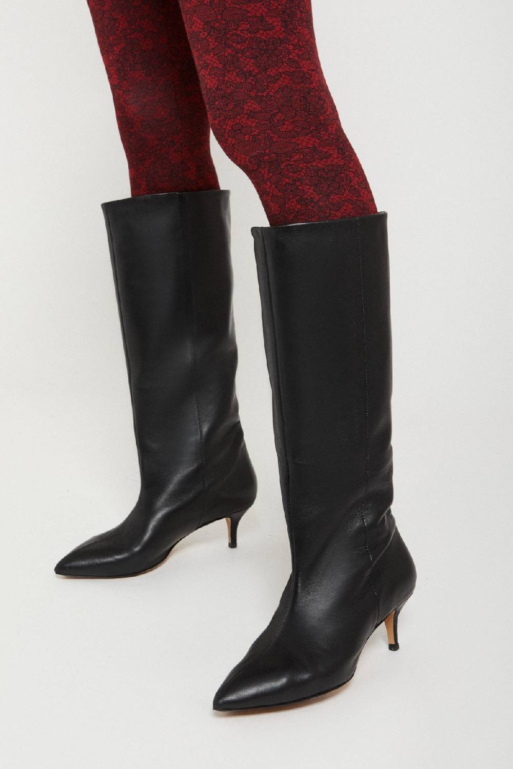 Ottod'Ame Leather Pointed Boots