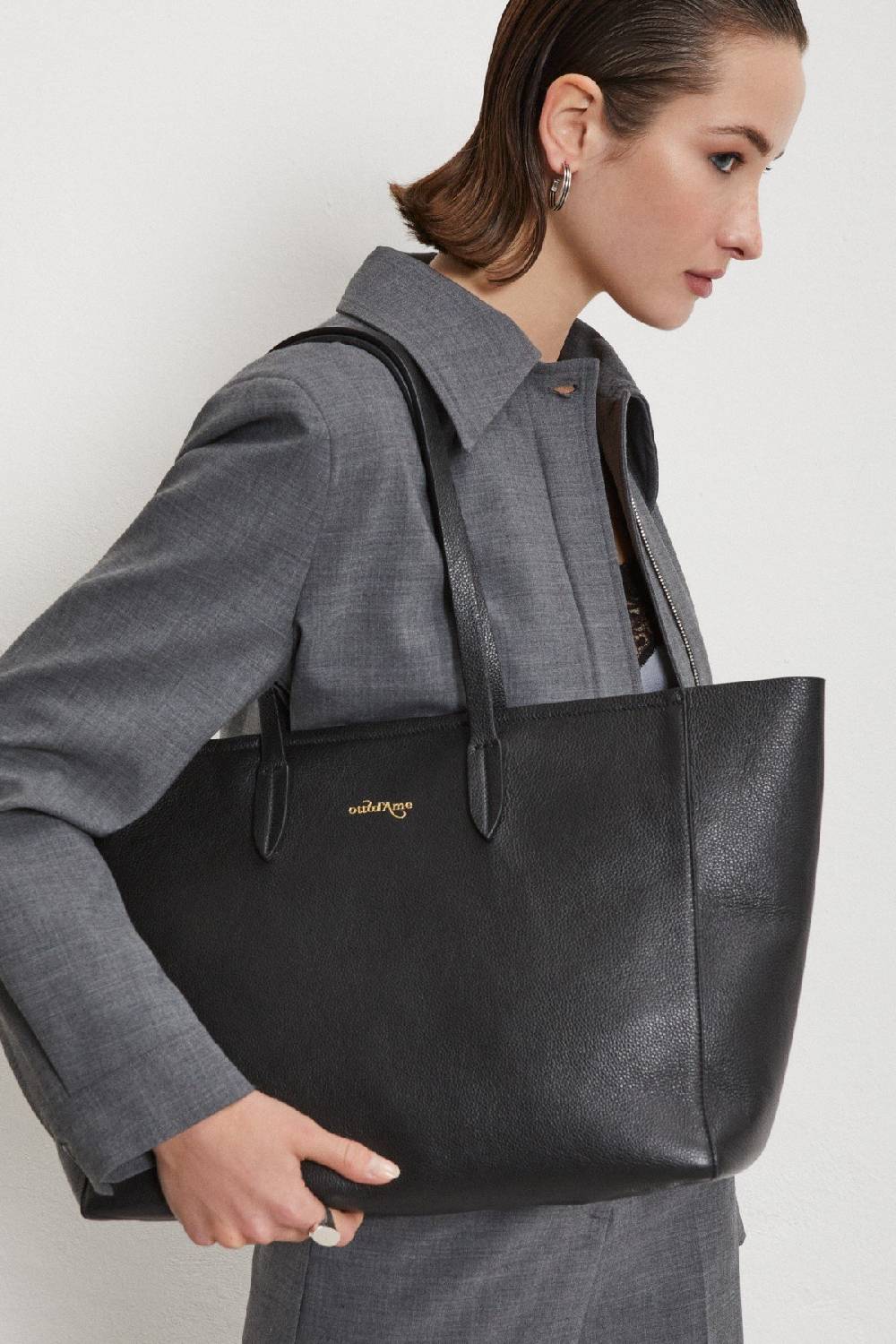 Ottod'Ame Leather Shopping Bag