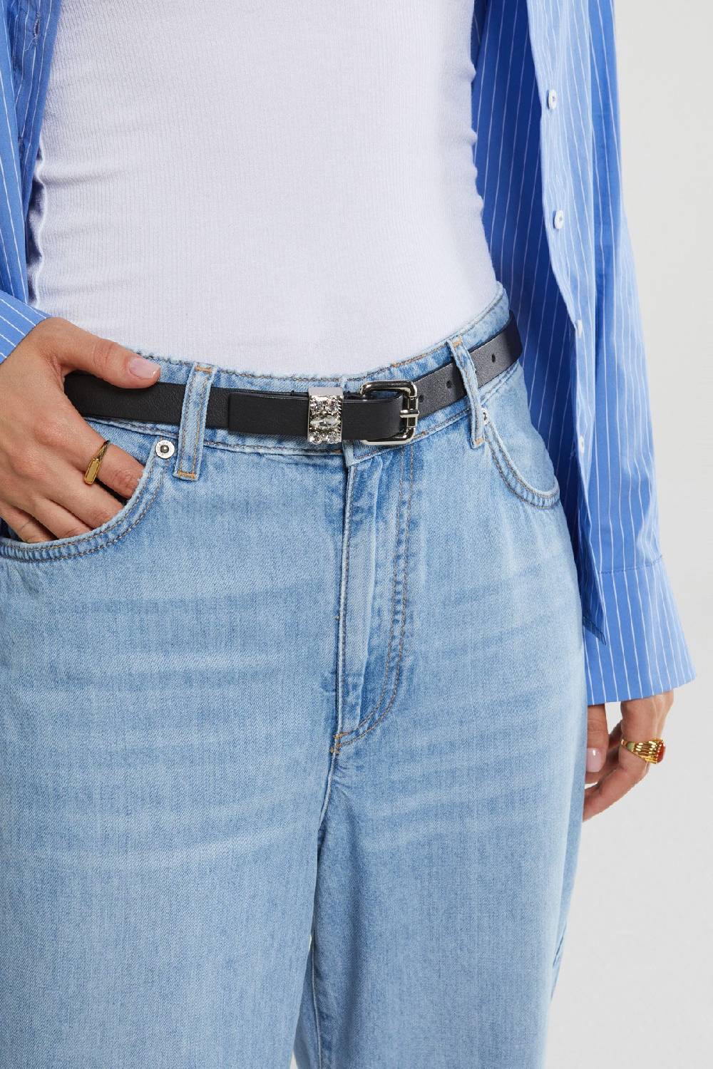 Ottod'Ame Leather Thin Belt