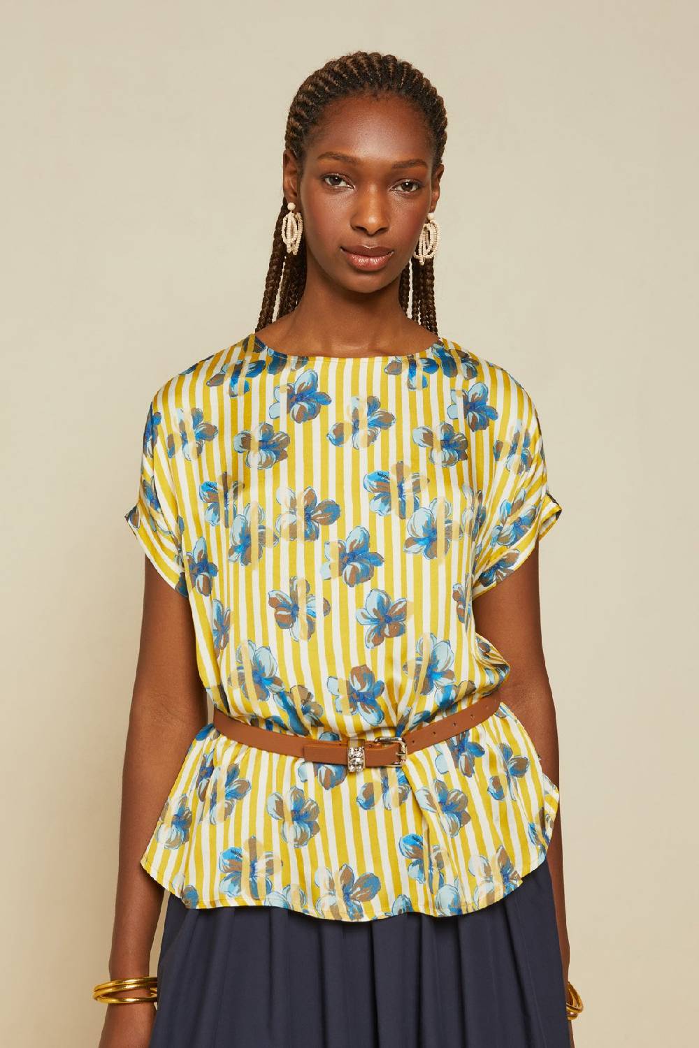 Ottod'Ame Leather Thin Belt