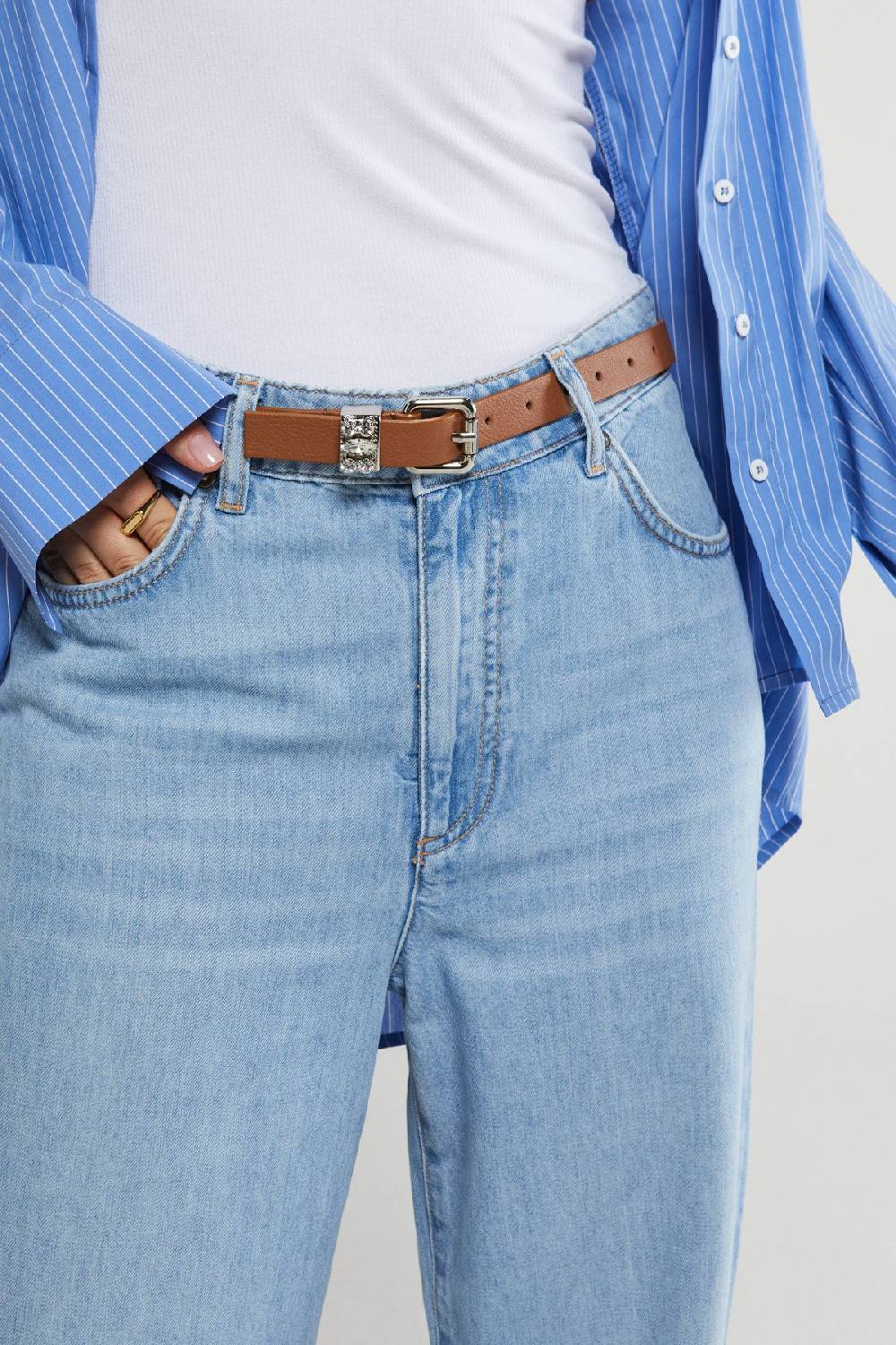 Ottod'Ame Leather Thin Belt