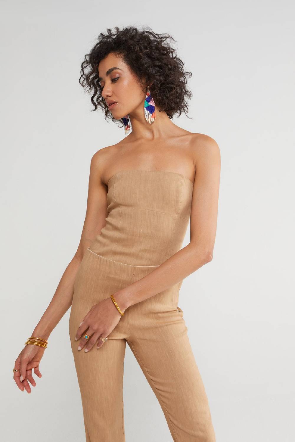 Ottod'Ame Linen Blend Bustier