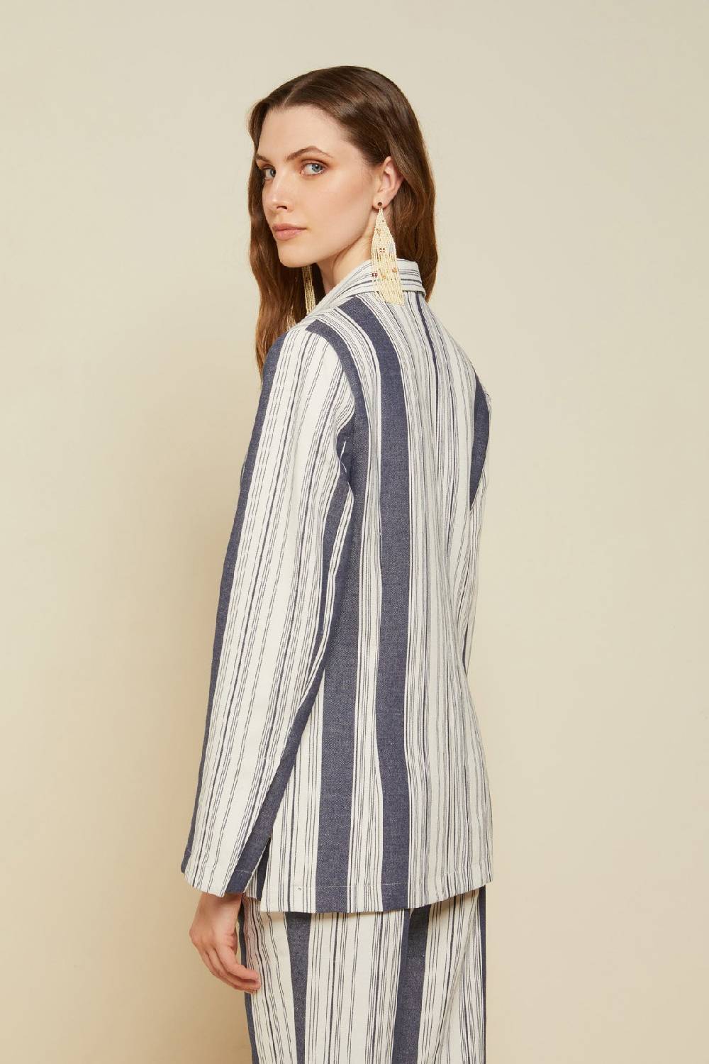 Ottod'Ame Linen Blend Jacket With Laces