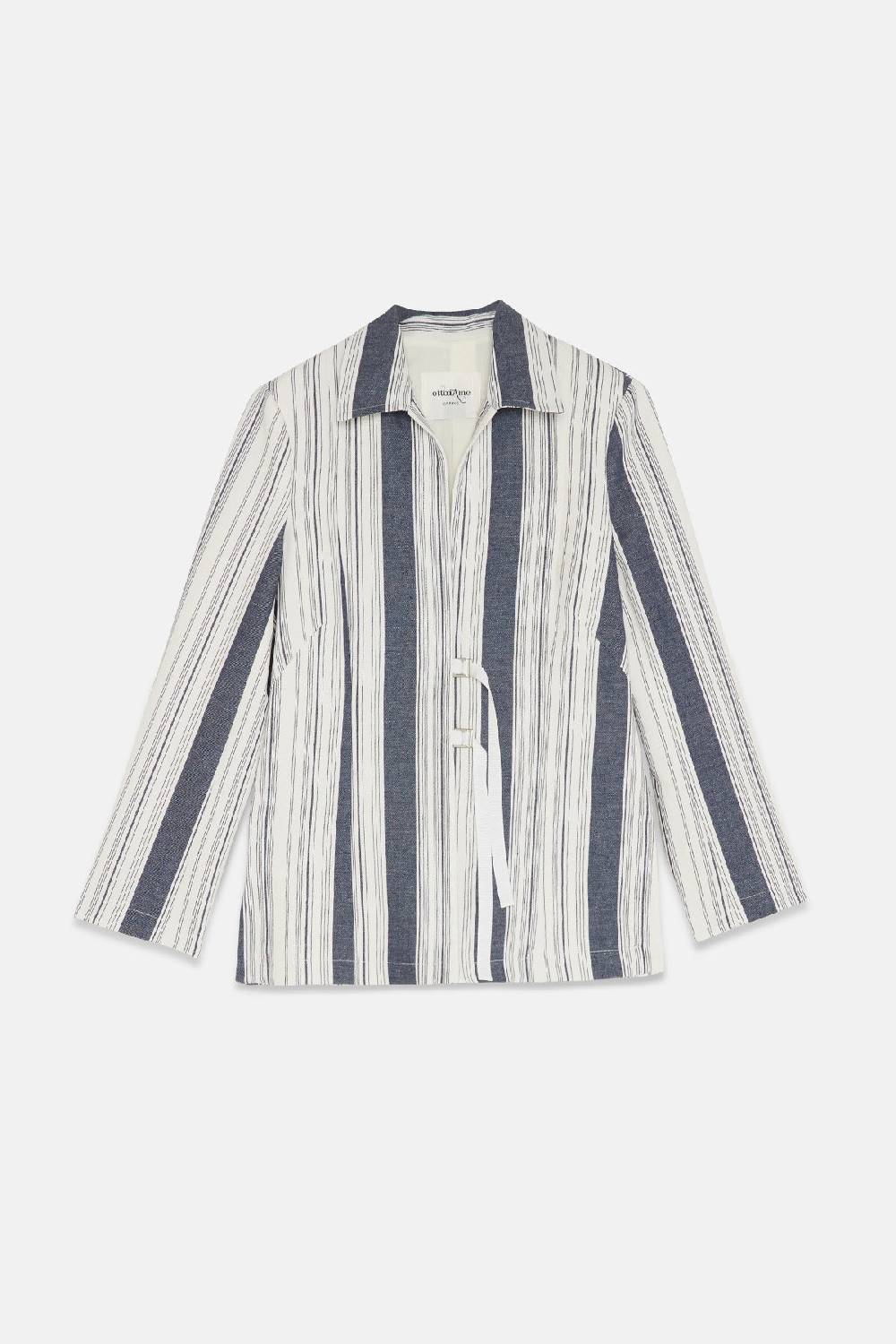 Ottod'Ame Linen Blend Jacket With Laces