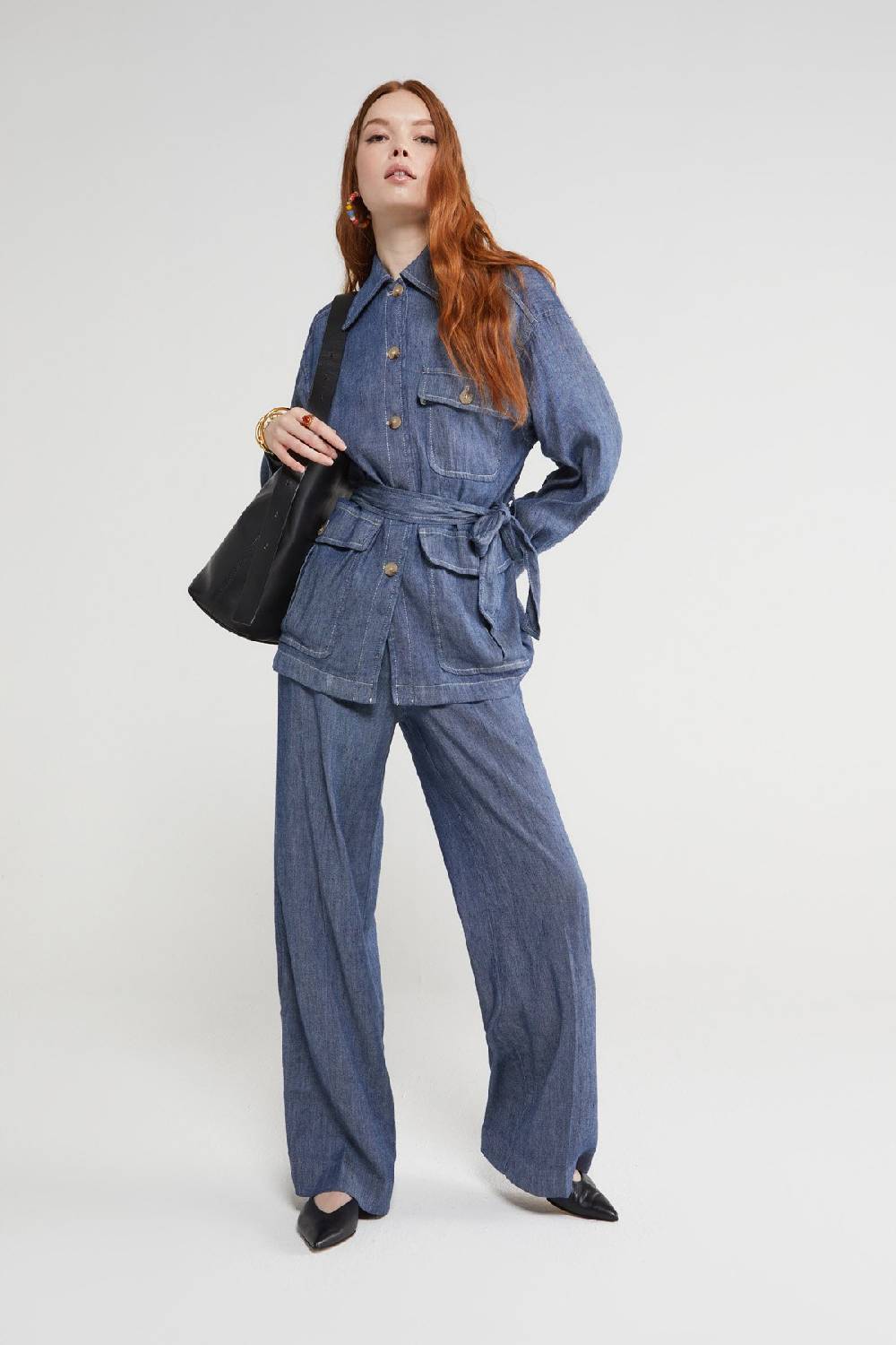 Ottod'Ame Linen Blend Jacket With Sash