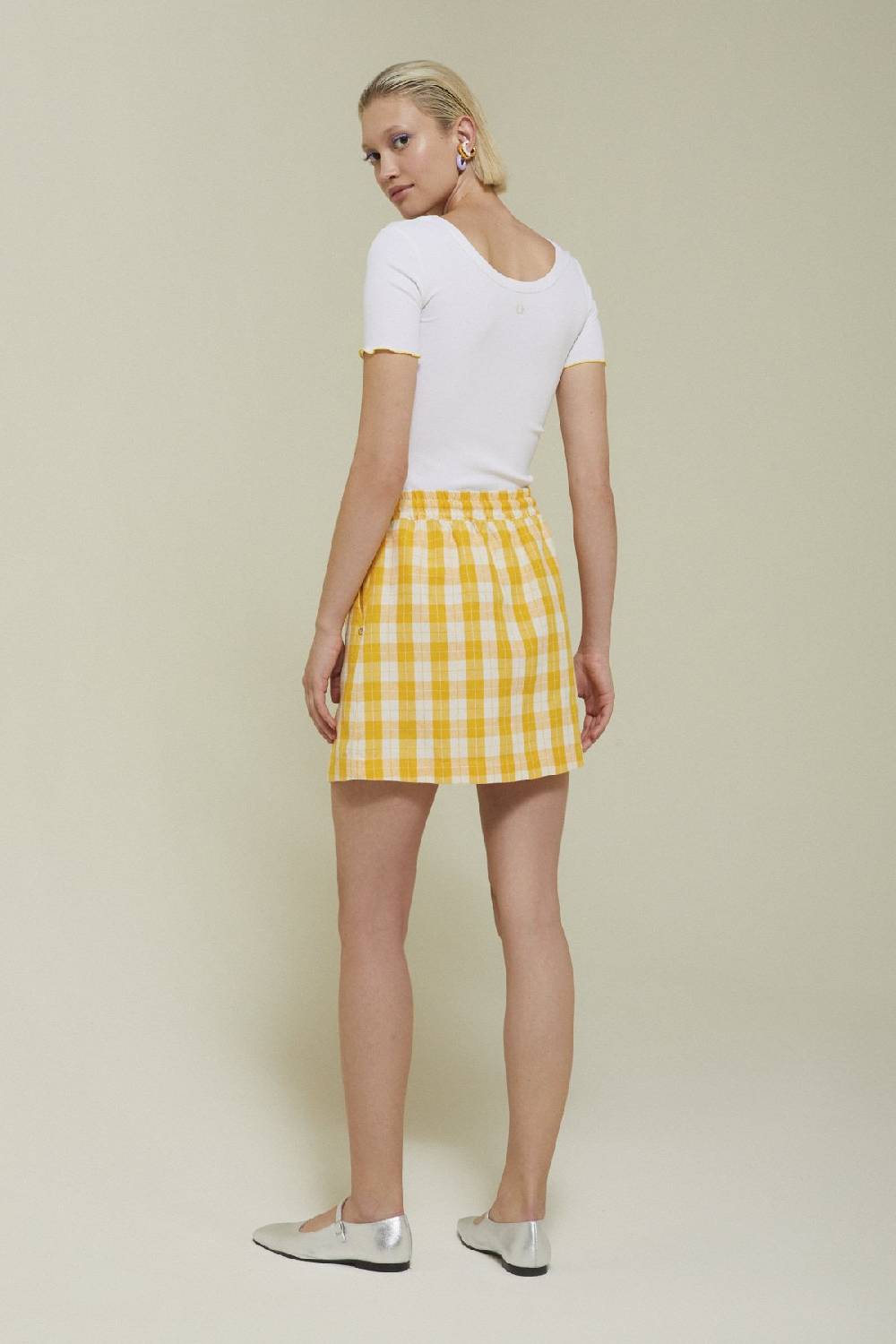 Ottod'Ame Linen Blend Mini Skirt