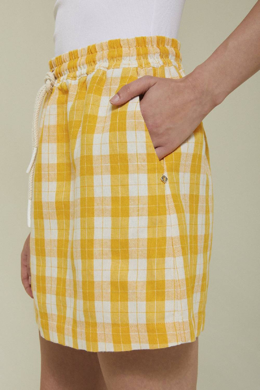 Ottod'Ame Linen Blend Mini Skirt