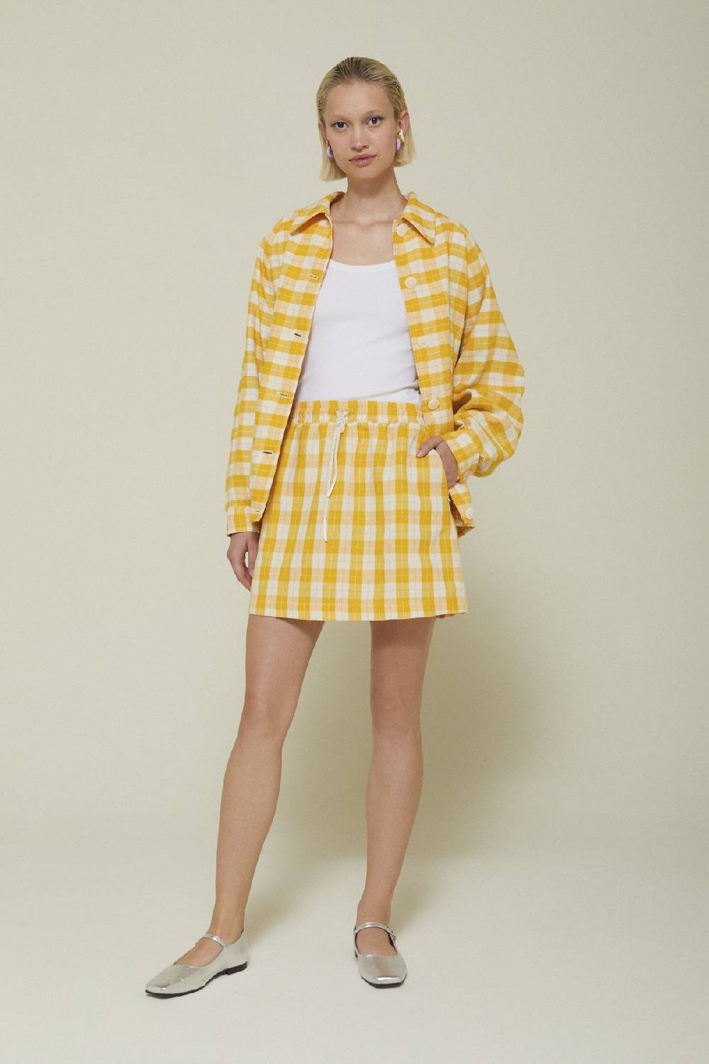 ottod'Ame Linen blend mini skirt