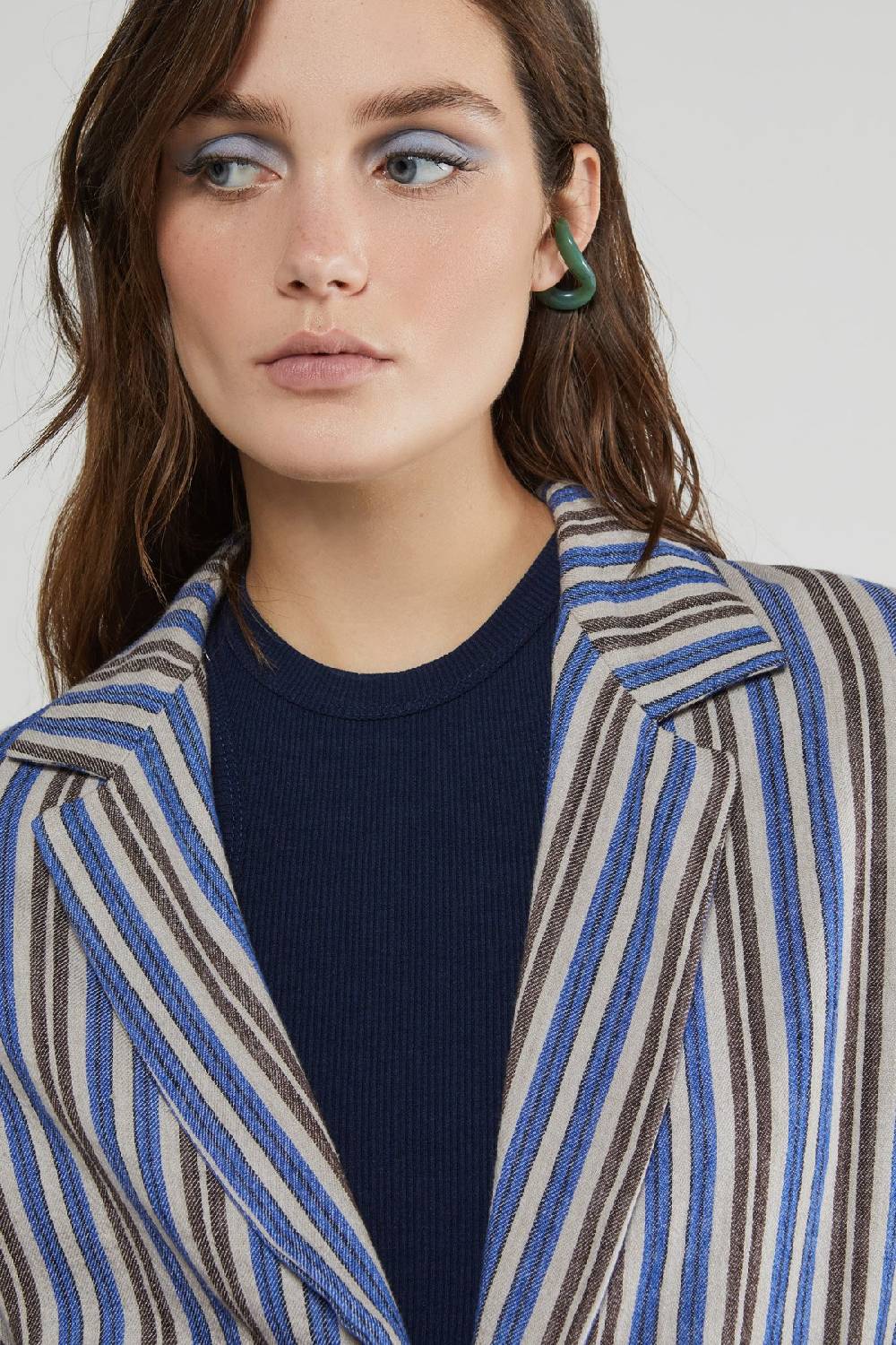 Ottod'Ame Linen Blend One Button Jacket