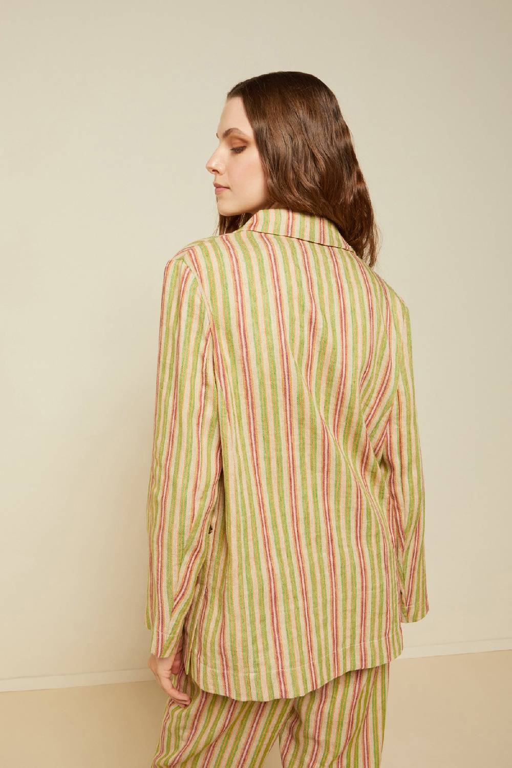 Ottod'Ame Linen Blend One Button Jacket