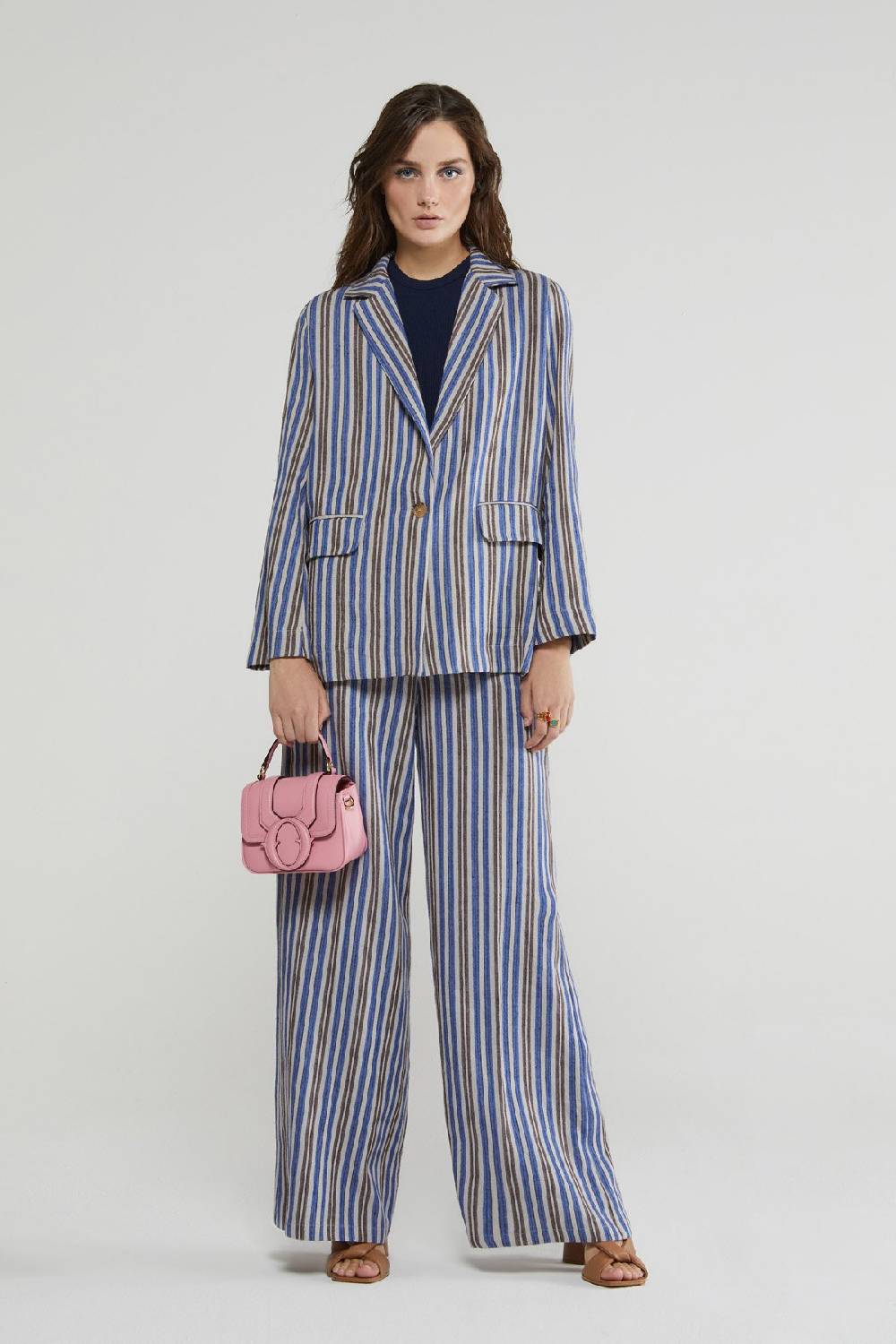 ottod'Ame Linen blend one button jacket