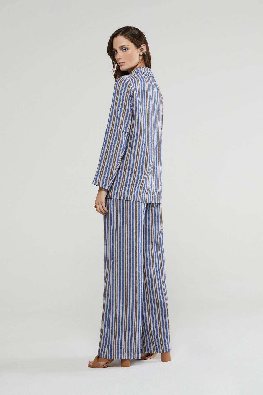 Ottod'Ame Linen Blend Palazzo Trousers