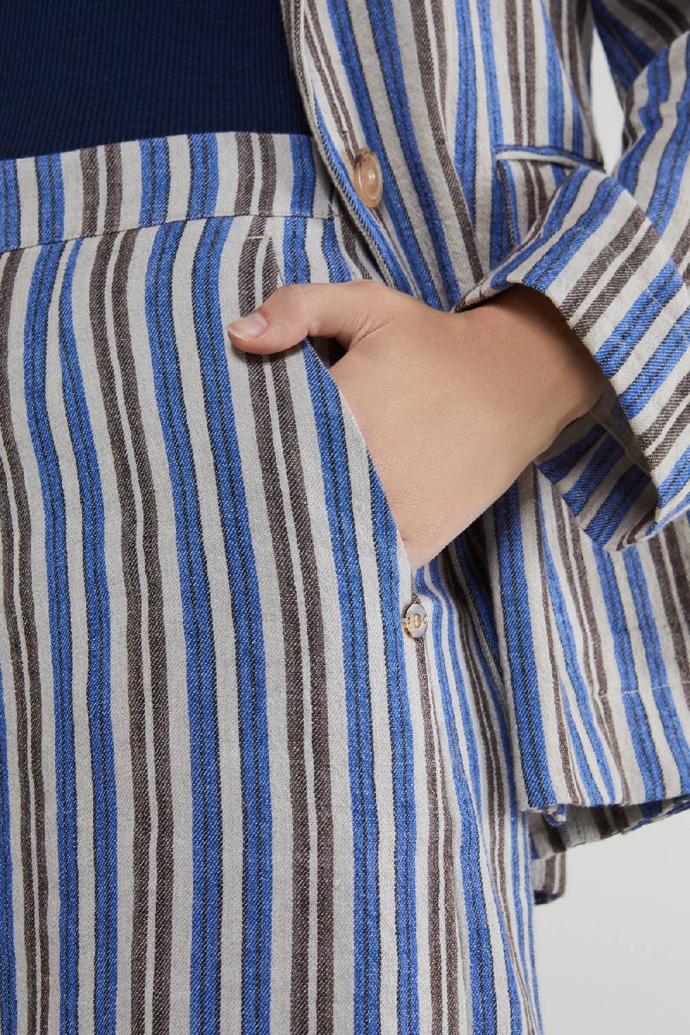 Ottod'Ame Linen Blend Palazzo Trousers