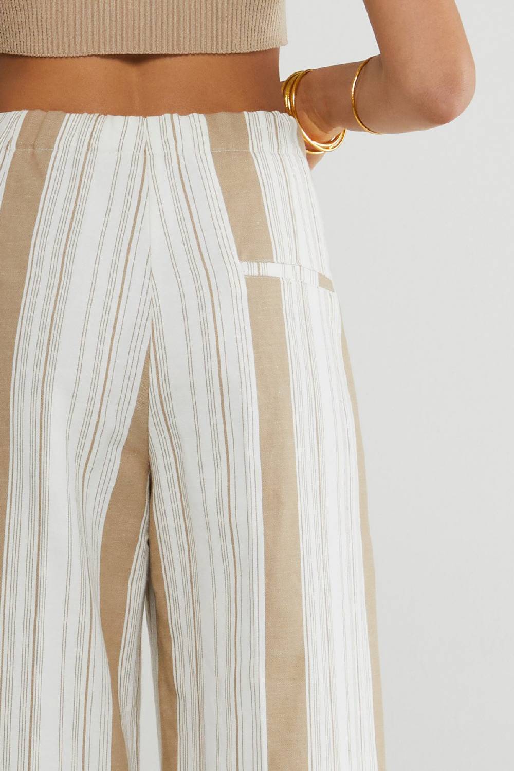 Ottod'Ame Linen Blend Palazzo Trousers