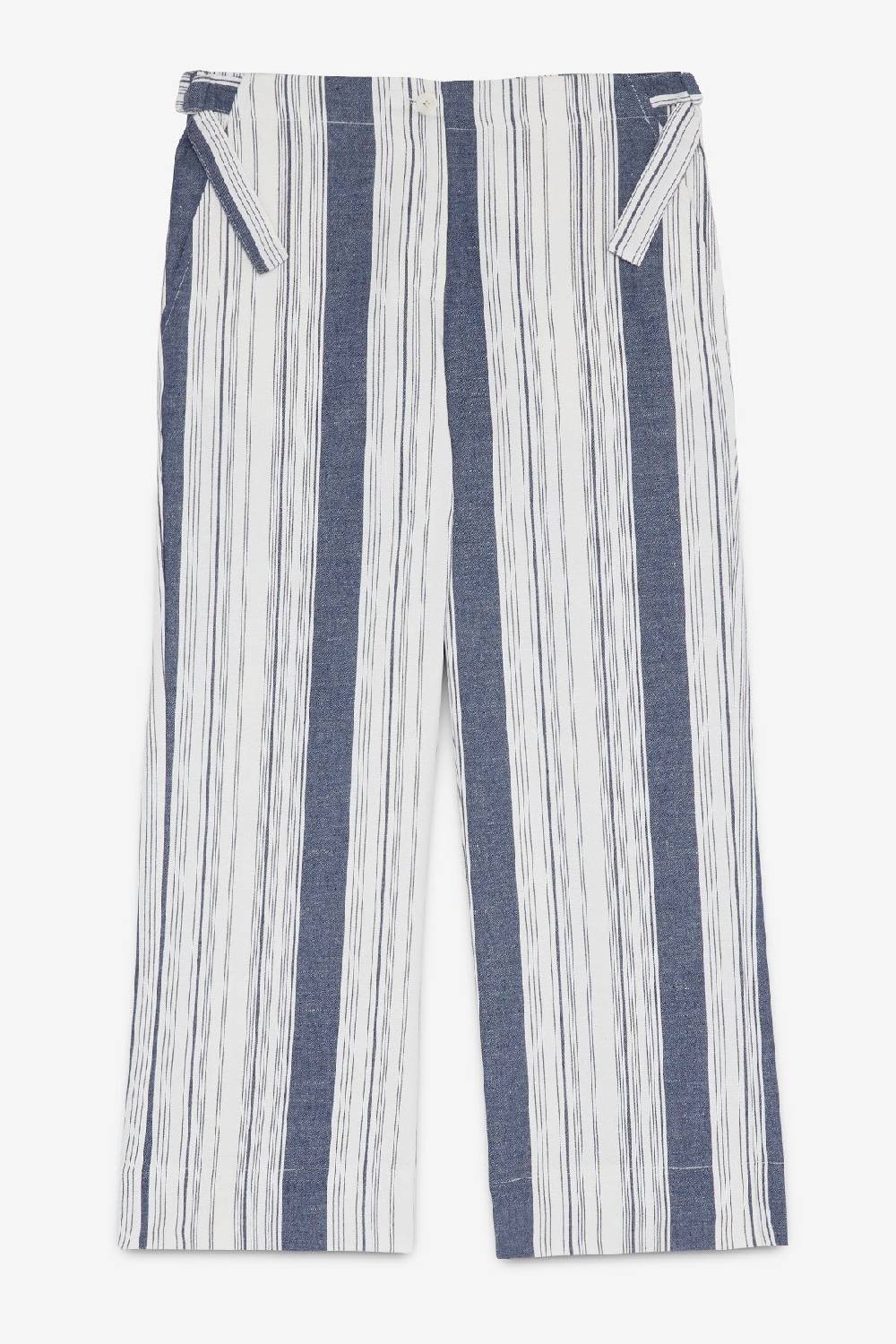 Ottod'Ame Linen Blend Pinstriped Trousers