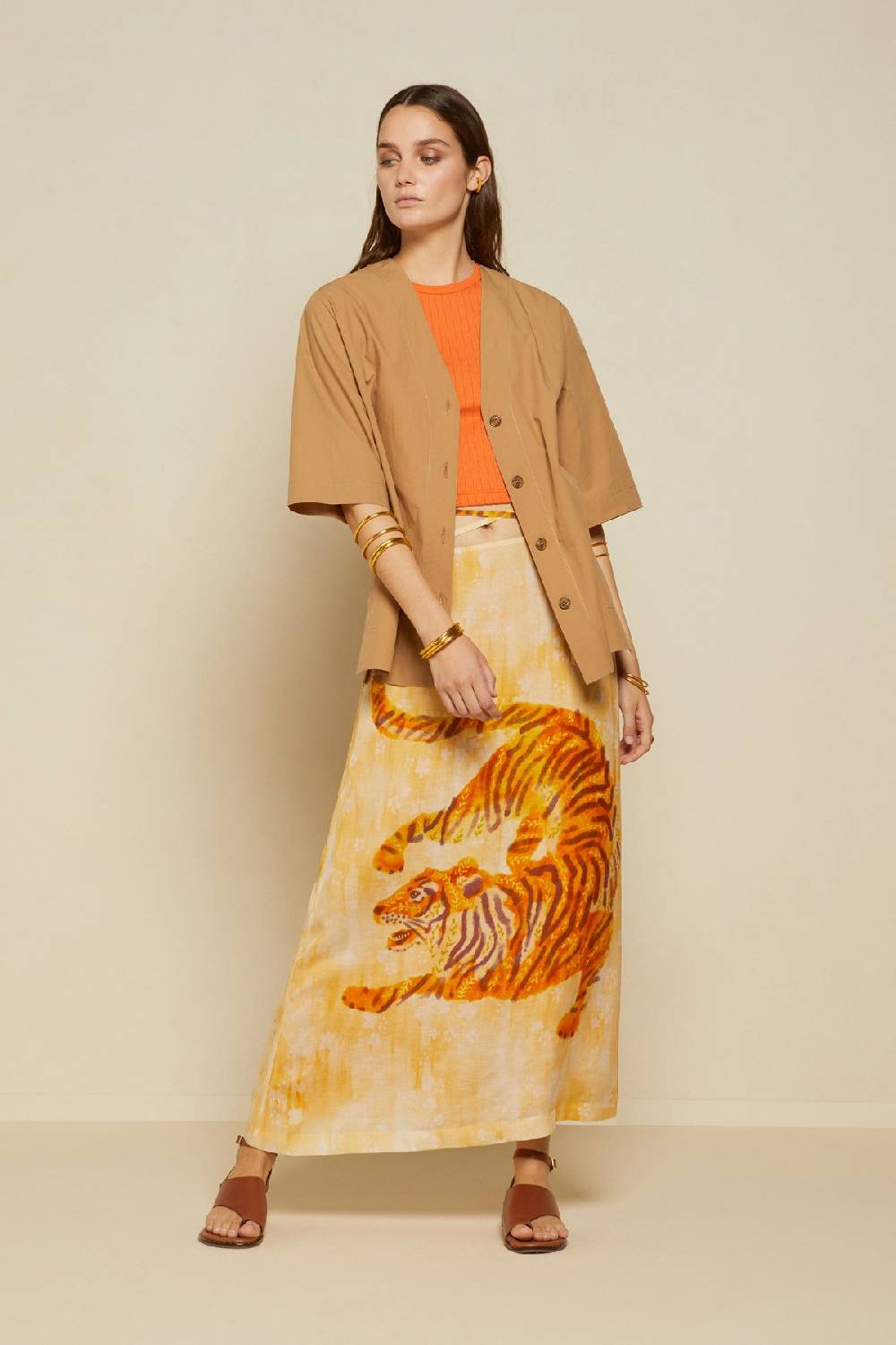 Ottod'Ame LInen Blend Skirt