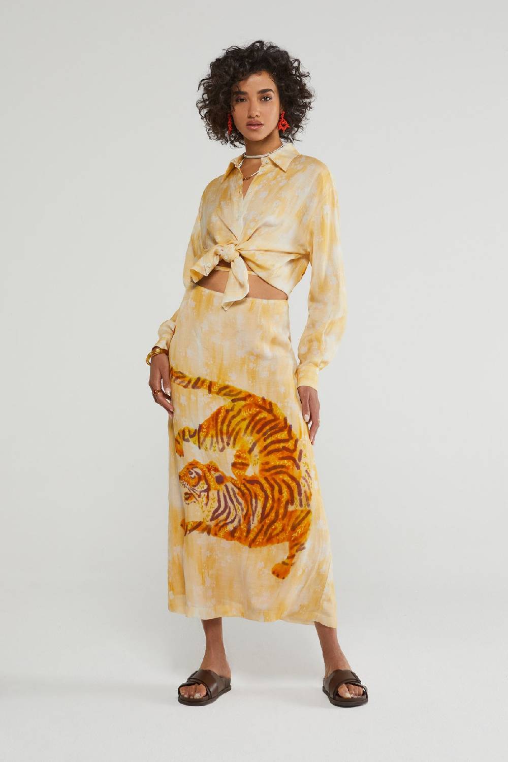 Ottod'Ame LInen Blend Skirt