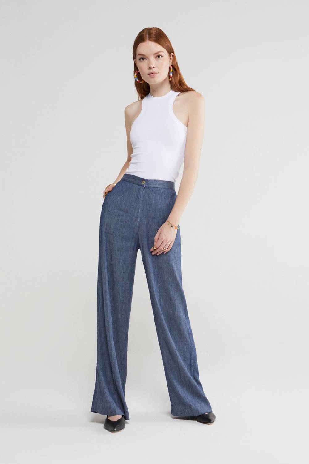 ottod'Ame Linen blend trousers