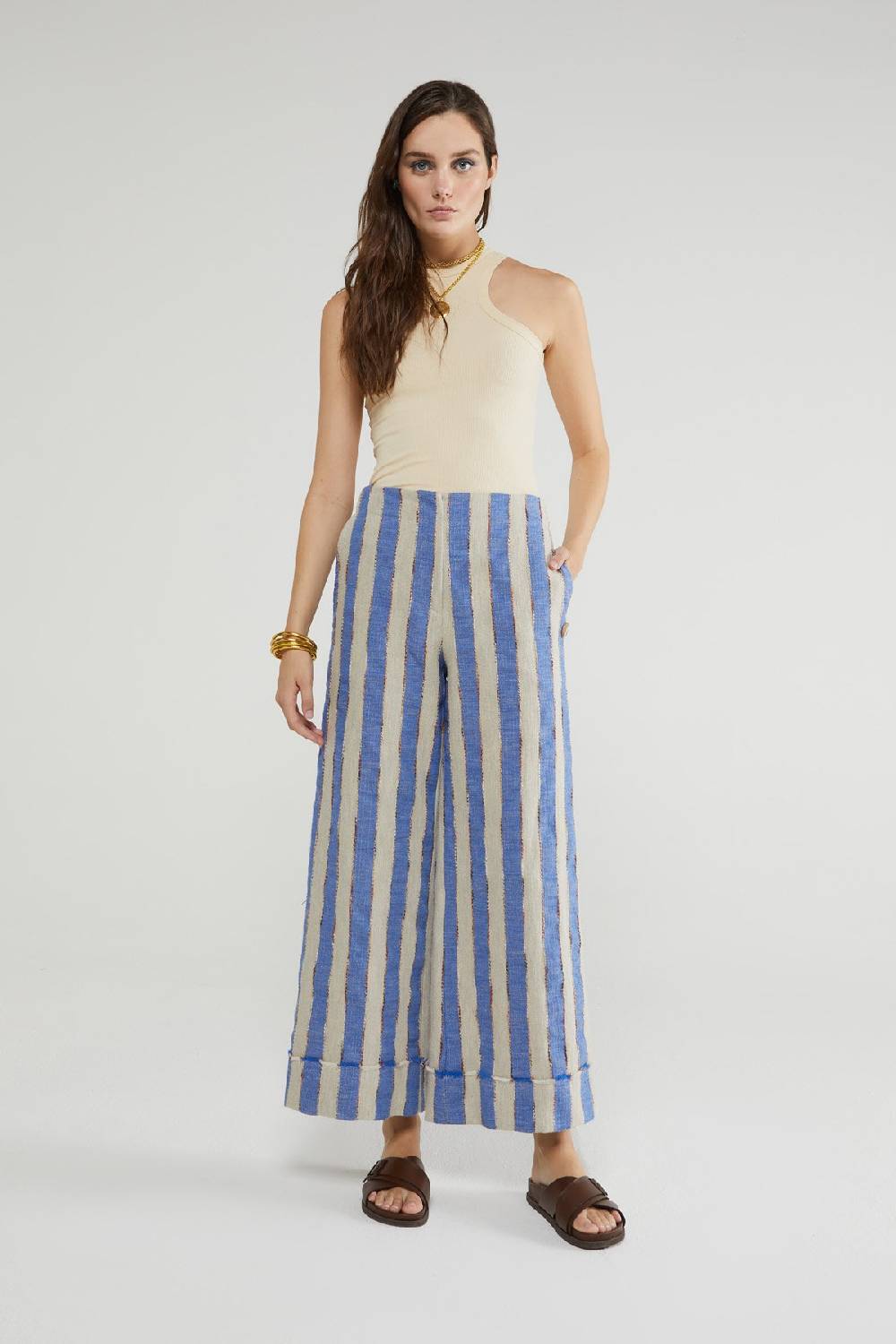 Ottod'Ame Linen Blend Trousers